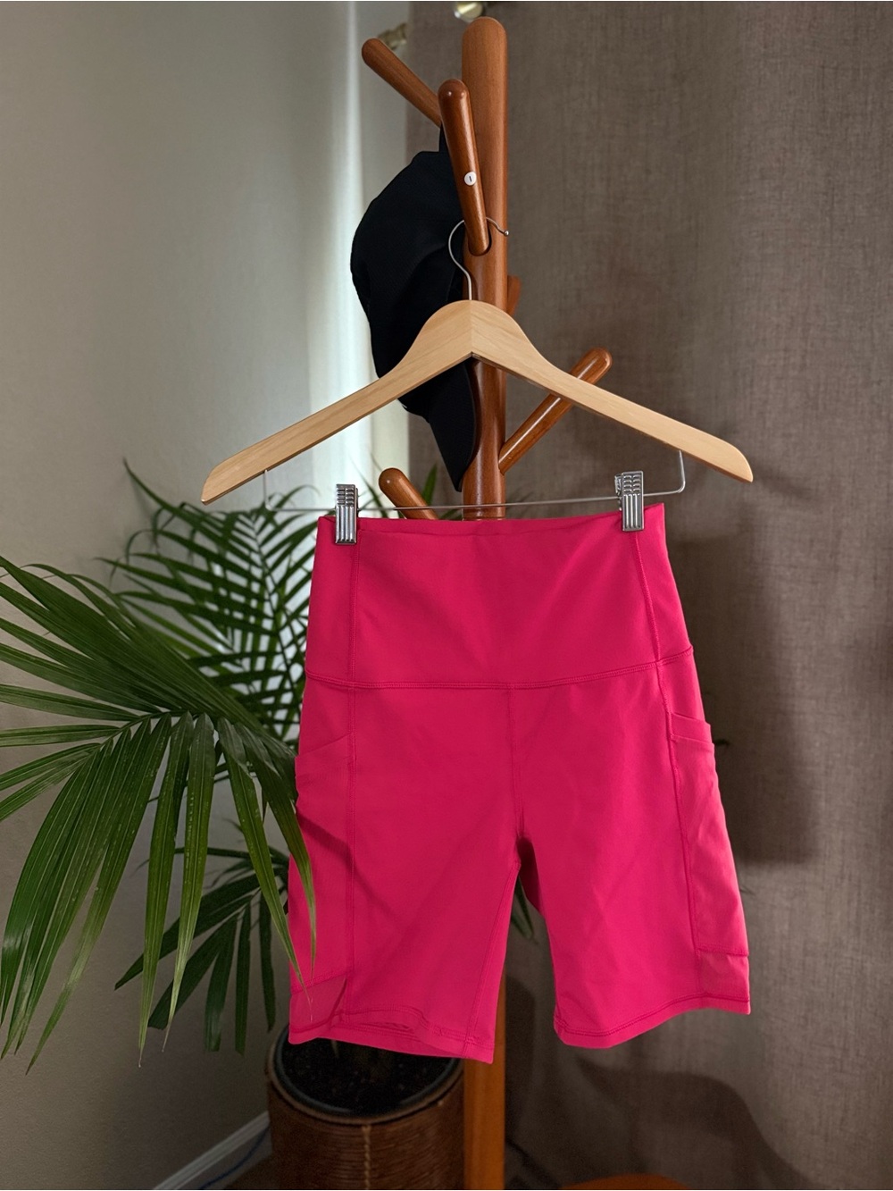 Fabletics Powerhold Pink High-Rise Bike Shorts - Picture 8 of 10